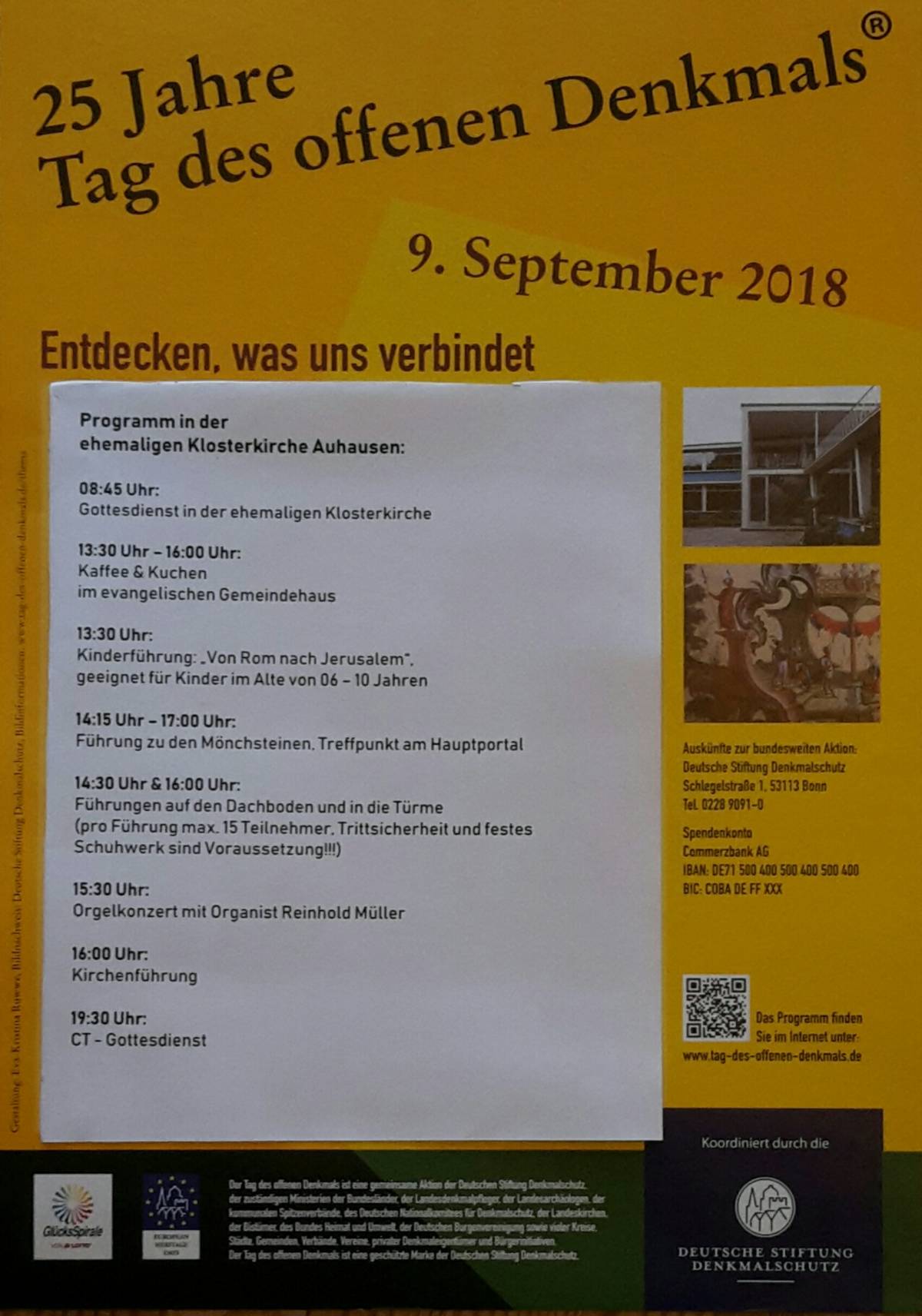 Flyer - Tag des offenen Denkmals - Klosterkirche Auhausen