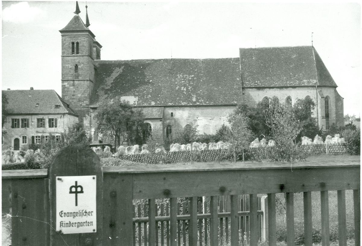 (c) R. Kaußler - KiGa_Auhausen_evangelisch (Repro Archiv)