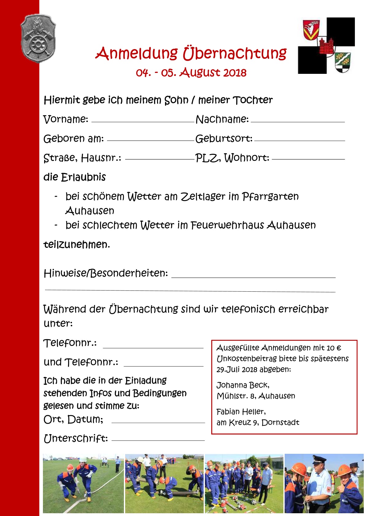 (c) J. Beck - Feuerwehraktionstag - Anmeldung